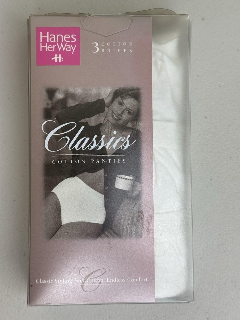 1998 VTG Hanes Her Way Classics Women’s Size 7 Cotton Briefs Panties Underwear